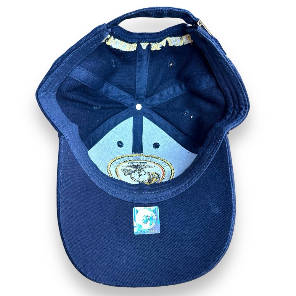 U.S. Marine Corps Never Retired Cap Baseball Strapback Hat Military Navy‎ Blue - Picture 7 of 7